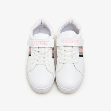 Girls Striped Trainers